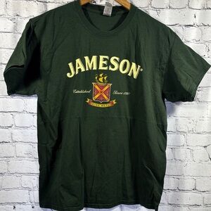 Gildan Dark Green Graphic Short Sleeve Men's Tee